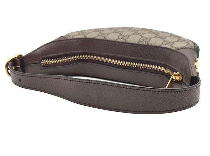 Gucci Borsa Hobo Mini Ophidia GG Supreme Marrone - vista 5