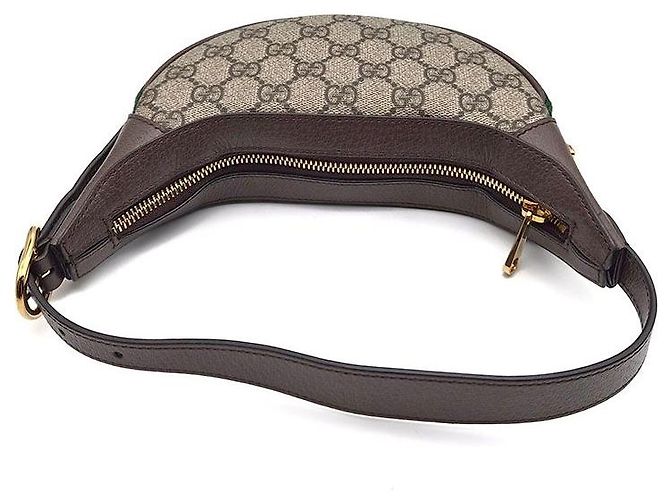 Gucci Borsa Hobo Mini Ophidia GG Supreme Marrone - vista 6