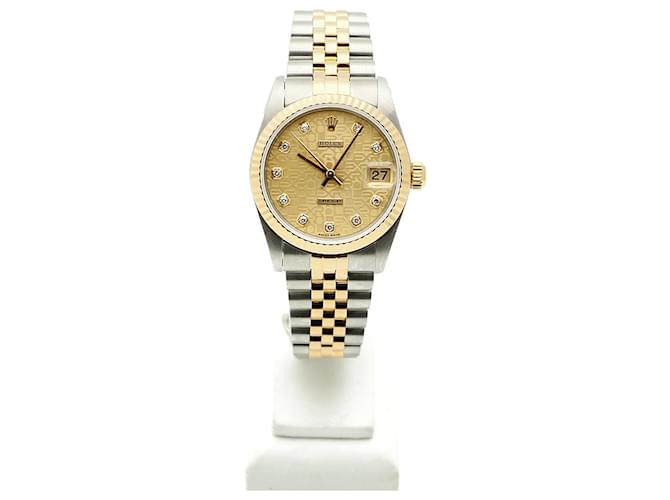 Rolex Datejust Medium Original Diamond Computer Dial Damenuhr Golden - Ansicht 3