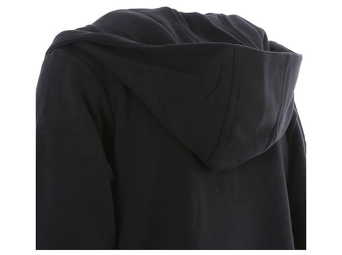 Burberry Schwarzer Kapuzenpullover mit Reißverschluss und Monogramm-Motiv - Ansicht 11