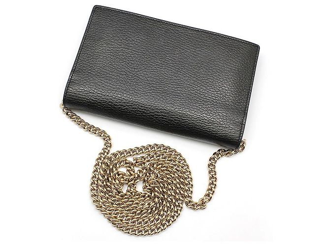 Gucci Mini borsa a tracolla WOC con logo intrecciato nera Nero - vista 4