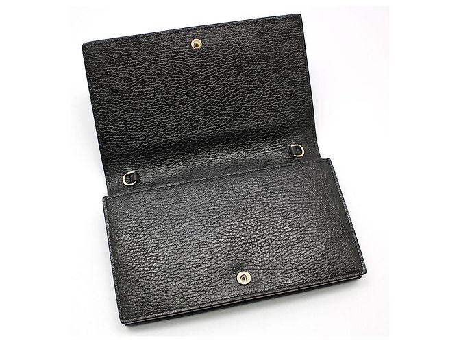 Gucci Mini borsa a tracolla WOC con logo intrecciato nera Nero - vista 6