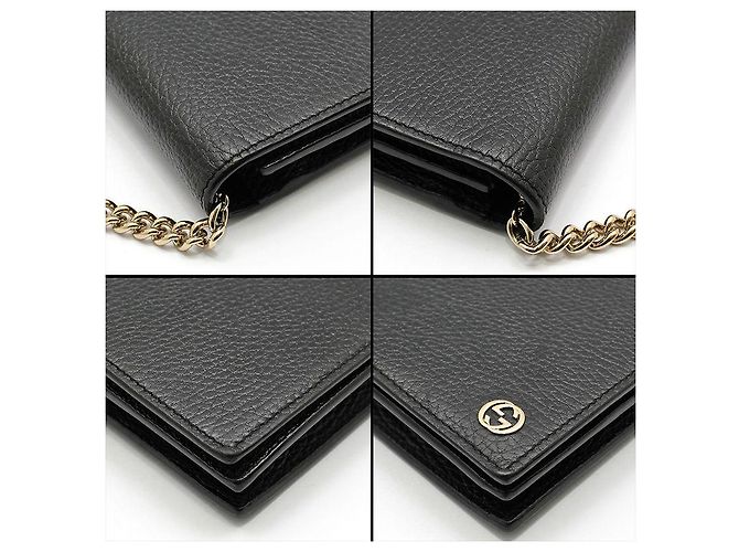 Gucci Mini borsa a tracolla WOC con logo intrecciato nera Nero - vista 9