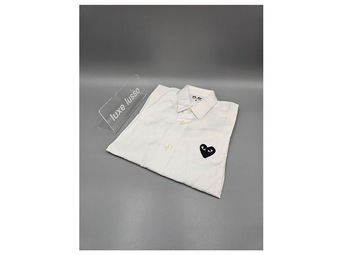 Gucci Camicia con bottoni Comme des Garçons Kids Heart White Marrone - vista 3