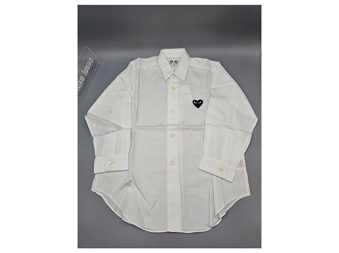 Gucci Camicia con bottoni Comme des Garçons Kids Heart White Marrone - vista 4