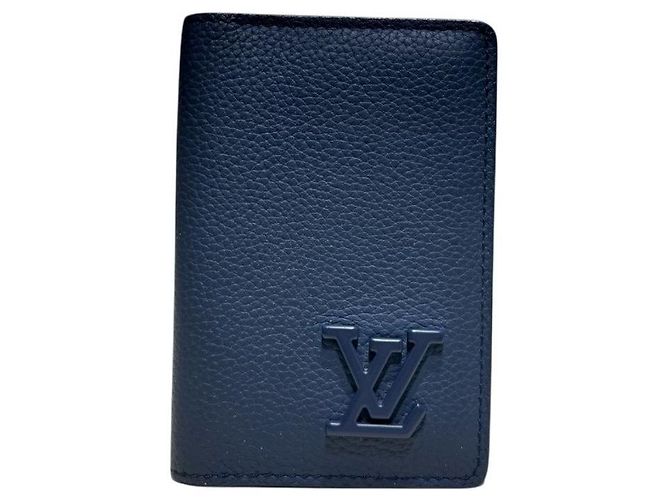 Organizer Louis Vuitton Portacarte Aerogram Marine blu navy - vista 7