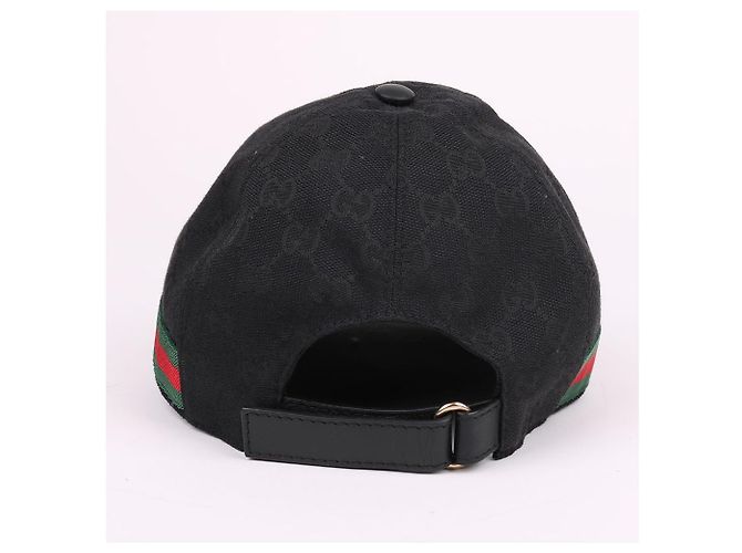 Gucci Black GG Fabric Baseball Cap - view 5