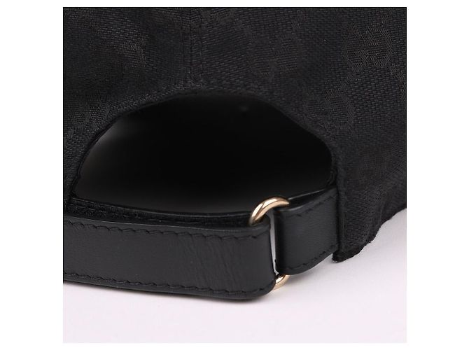 Gucci Black GG Fabric Baseball Cap - view 6