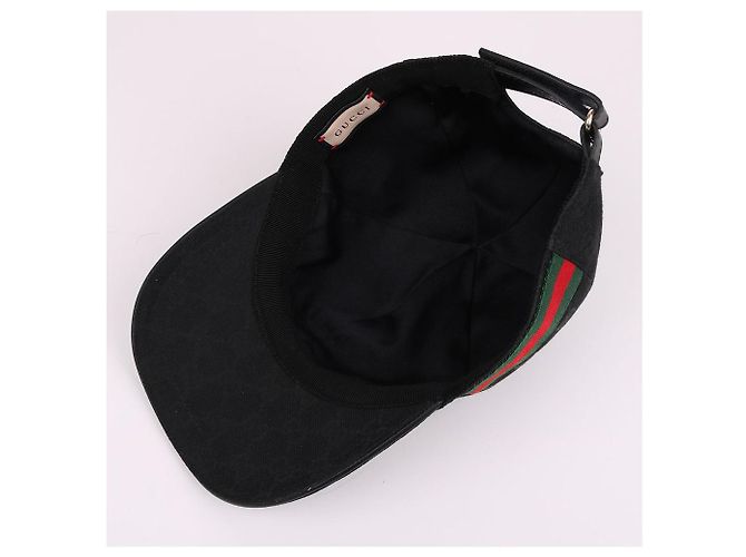 Gucci Black GG Fabric Baseball Cap - view 7