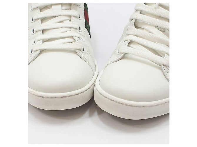 Gucci Ace Bee bestickte Sneaker Weiß - Ansicht 10