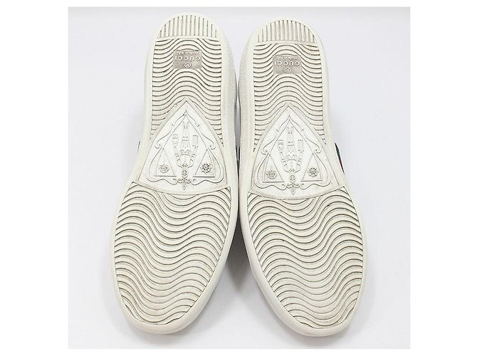 Gucci Ace Bee bestickte Sneaker Weiß - Ansicht 6