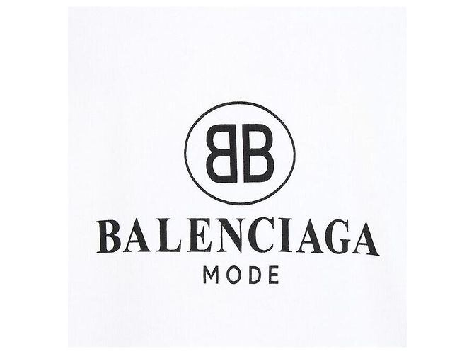 Balenciaga Kapuzen-Fleece-T-Shirt Weiß - Ansicht 5