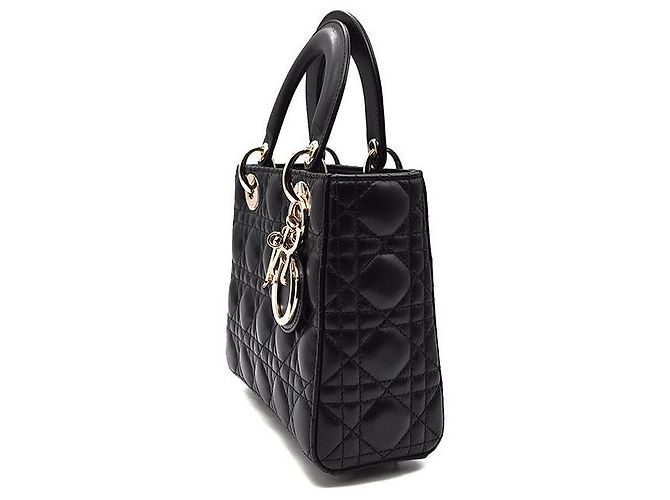 Dior Borsa Lady Christian Cannage Small Nero - vista 2