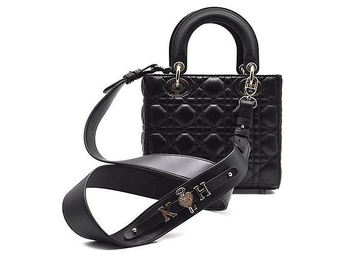 Dior Borsa Lady Christian Cannage Small Nero - vista 3