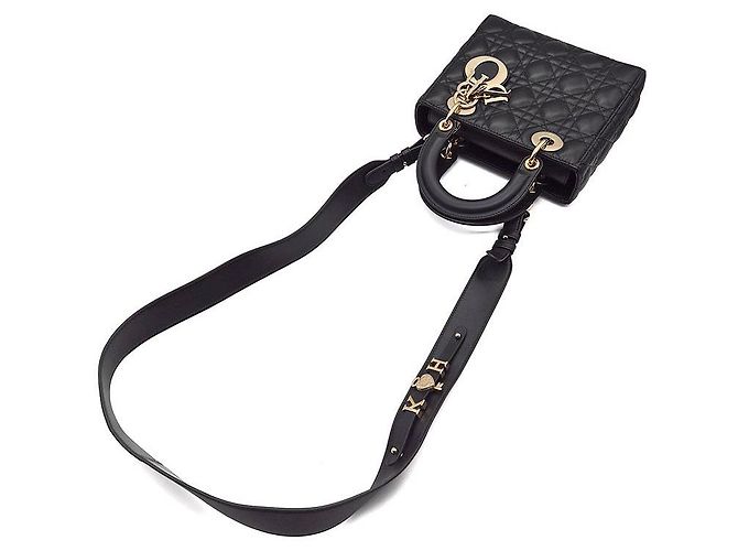 Dior Borsa Lady Christian Cannage Small Nero - vista 4
