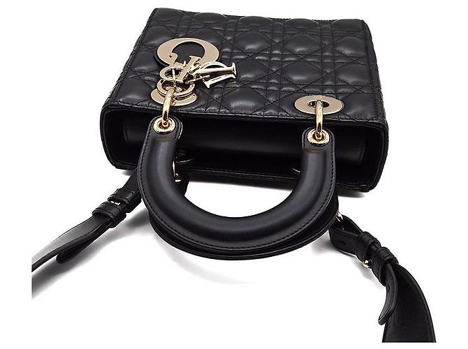 Dior Borsa Lady Christian Cannage Small Nero - vista 6