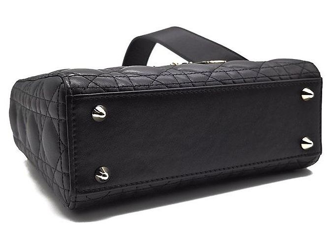 Dior Borsa Lady Christian Cannage Small Nero - vista 7