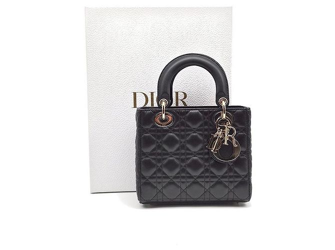 Dior Borsa Lady Christian Cannage Small Nero - vista 8