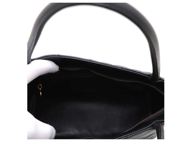Chanel Borsa Tote e Borsa a Spalla Caviar Coin Nero - vista 12