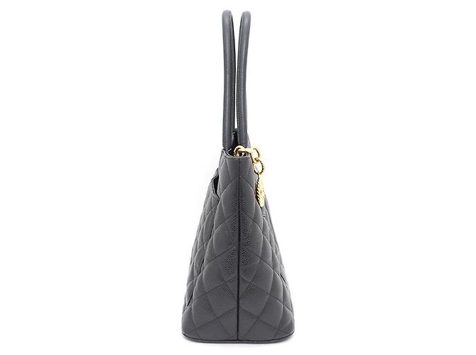 Chanel Borsa Tote e Borsa a Spalla Caviar Coin Nero - vista 3