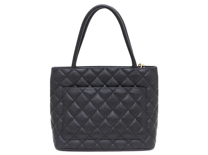 Chanel Borsa Tote e Borsa a Spalla Caviar Coin Nero - vista 4