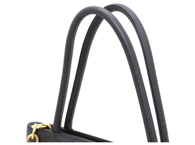 Chanel Borsa Tote e Borsa a Spalla Caviar Coin Nero - vista 6
