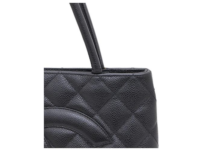 Chanel Borsa Tote e Borsa a Spalla Caviar Coin Nero - vista 7