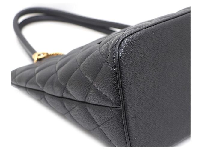 Chanel Borsa Tote e Borsa a Spalla Caviar Coin Nero - vista 9