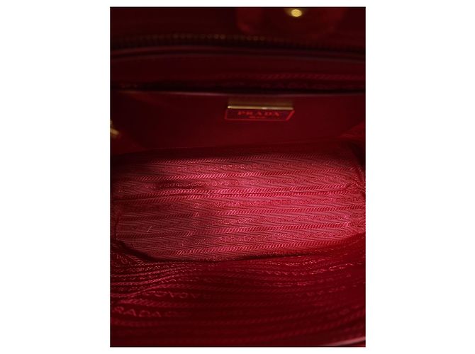 Prada Rote Saffiano Lux Tote Schultertasche - Ansicht 4