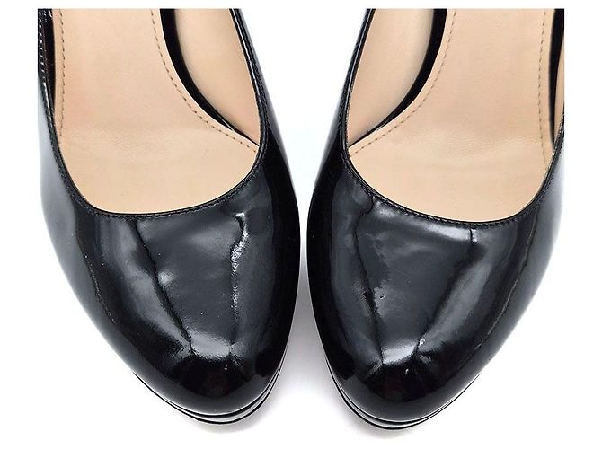 Prada Décolleté in vernice Nero - vista 4