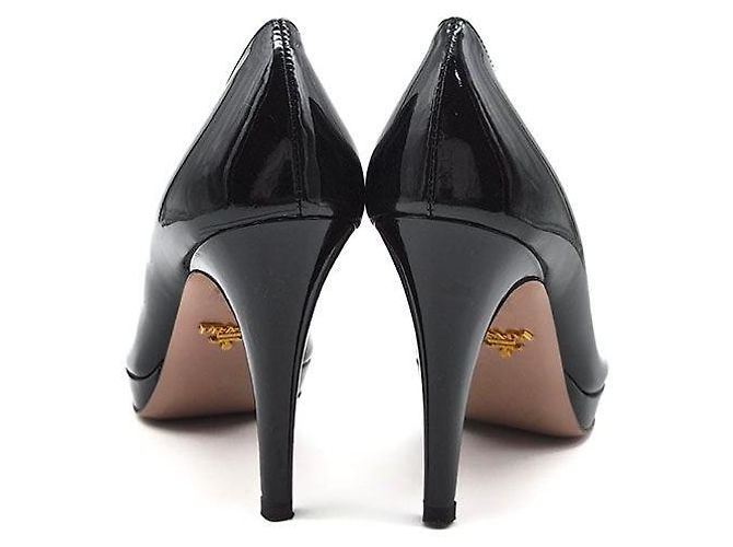 Prada Décolleté in vernice Nero - vista 5