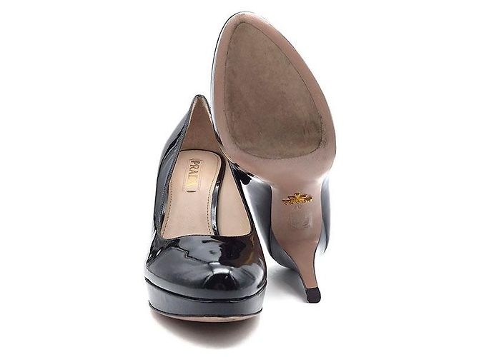 Prada Décolleté in vernice Nero - vista 6