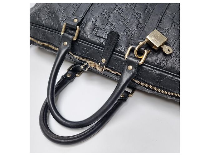 Gucci Valigetta in pelle GG Roma Nera Nero - vista 13