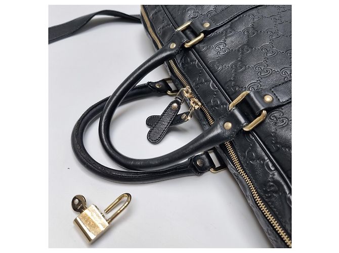 Gucci Valigetta in pelle GG Roma Nera Nero - vista 15