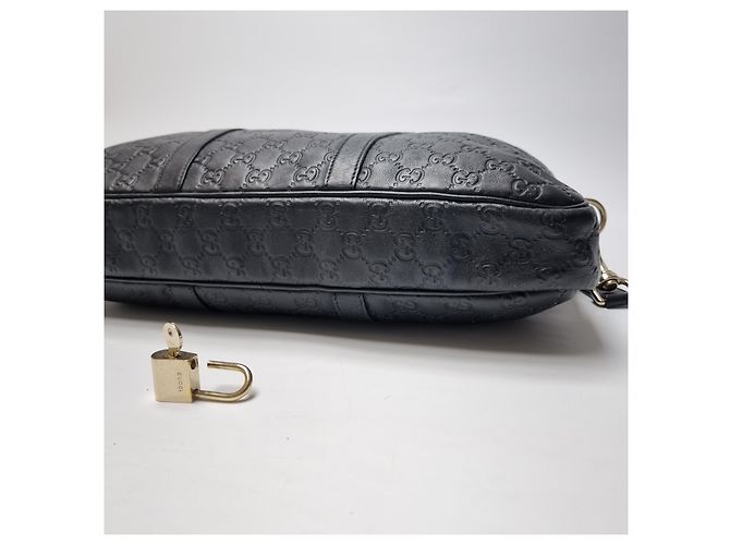 Gucci Valigetta in pelle GG Roma Nera Nero - vista 17