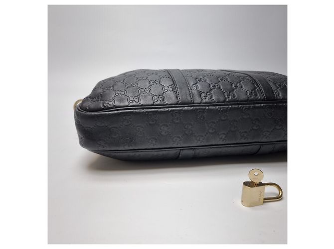 Gucci Valigetta in pelle GG Roma Nera Nero - vista 18