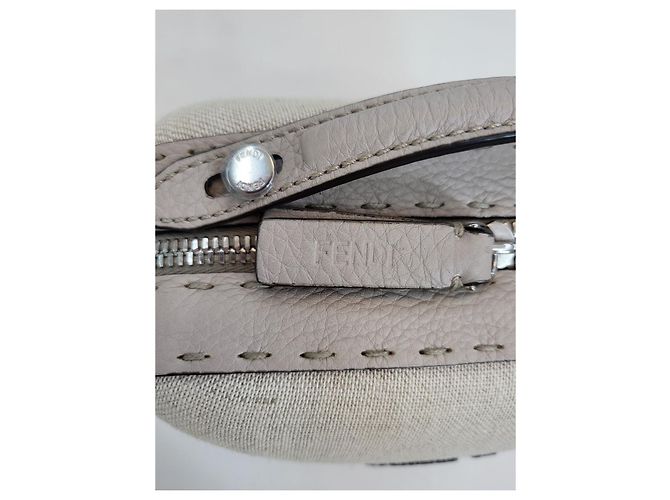 Fendi Borsa a tracolla e crossbody in tela con logo FF Bianco - vista 22