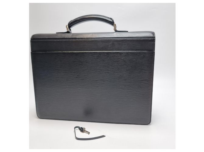 Louis Vuitton Valigetta in pelle Epi (Alta qualità, Unisex) Nero - vista 10
