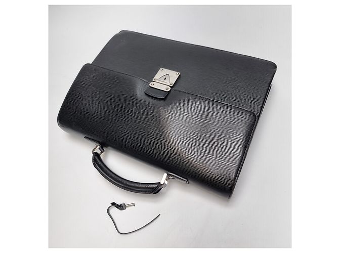 Louis Vuitton Valigetta in pelle Epi (Alta qualità, Unisex) Nero - vista 12