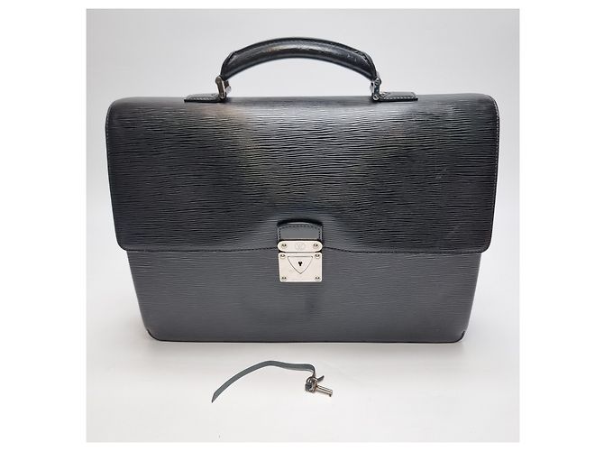 Louis Vuitton Valigetta in pelle Epi (Alta qualità, Unisex) Nero - vista 2