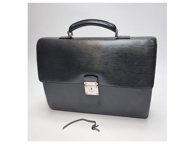 Louis Vuitton Valigetta in pelle Epi (Alta qualità, Unisex) Nero - vista 3