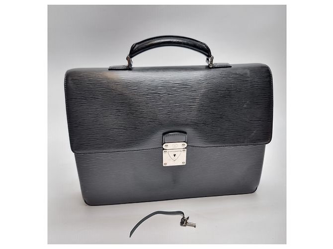Louis Vuitton Valigetta in pelle Epi (Alta qualità, Unisex) Nero - vista 4