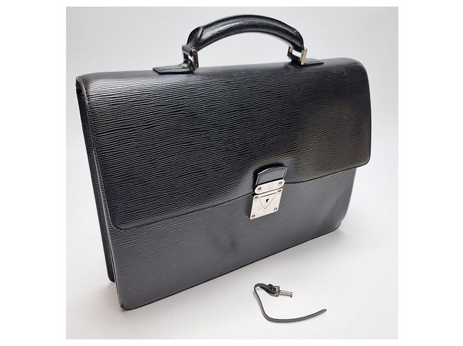 Louis Vuitton Valigetta in pelle Epi (Alta qualità, Unisex) Nero - vista 5