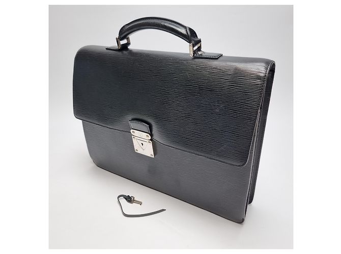 Louis Vuitton Valigetta in pelle Epi (Alta qualità, Unisex) Nero - vista 6
