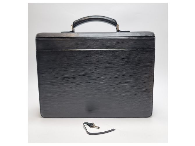 Louis Vuitton Valigetta in pelle Epi (Alta qualità, Unisex) Nero - vista 9