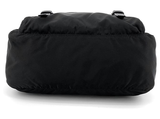 Prada Borsa a tracolla in nylon con logo triangolare Nero - vista 7