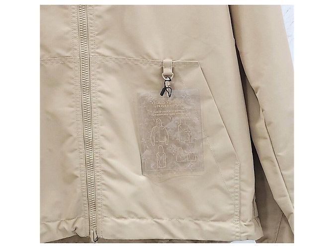 Louis Vuitton Windbreaker in nylon reversibile Monogram Arancione - vista 5