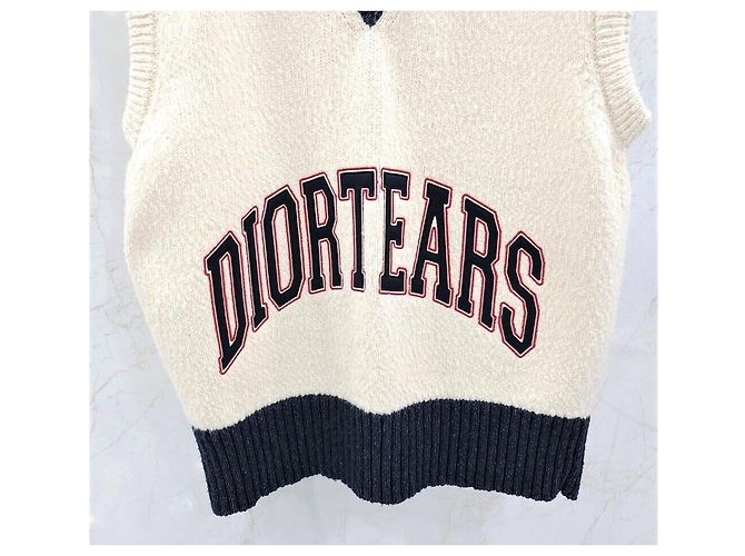 Dior Denim Tears Strickweste aus Wolle und Baumwolle mit Jacquard-Muster - Ansicht 3