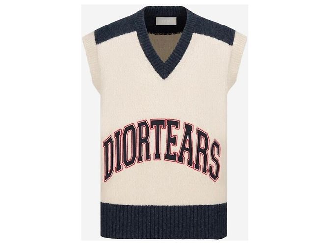Dior Denim Tears Strickweste aus Wolle und Baumwolle mit Jacquard-Muster - Ansicht 7