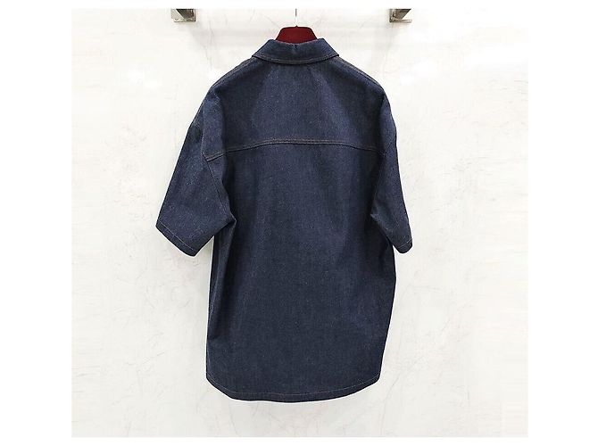 Gucci Camicia in denim Web Band Label - vista 2